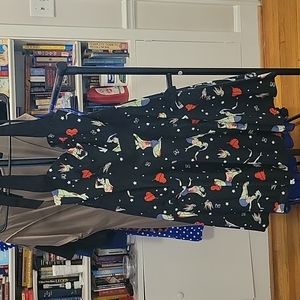 Zombie pinup retro halter dress with pockets!